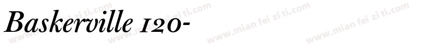 Baskerville 120字体转换